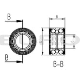 TZ000112 Trailer Kompakt Hjullejer AL-KO ALKO 2361 42/80x42 mm 1224805 Euro Trailer